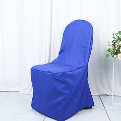 100 Royal Blue Polyester BANQUET CHAIR COVERS Wedding Ceremony Party Decorations