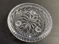 Princess House Crystal 3-Lite Taper Candle Holder Dish Holiday Centerpiece Party