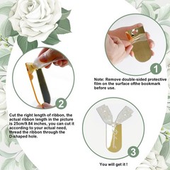20 PCS Mirror Gold Acrylic Place Cards Ribbon Wedding Name Tags Table Decor