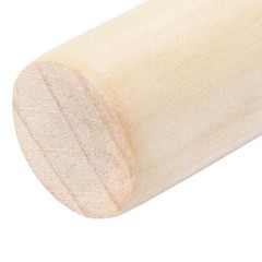 Baking Pastry Pizza Pasta Dough Roller Hand Rolling Pin Beige 28cm Length 2 Pcs