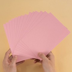 100 Pack Cardstock Blank Heavy Cards Stock, Pink, 4×6 inches | 250GSM Thick P…