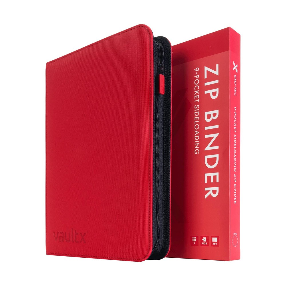 Vault X 9 Pocket Trading Card Zip Binder 360 Cards Premium Exo-Tec Album