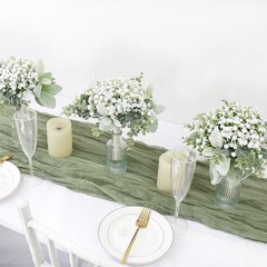 Wedding Artificial Bridesmaids Set of 6 Bridesmaid Bouquets White Gypsophila