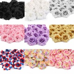 100PCS Artificial Rose Heads Flower Silk Party Wedding Fake Bouquet Decor US