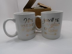 You»ll be my glass of Wine/I»ll be your Shot of Whiskey Coffee Mugs