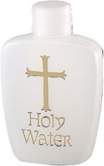 Religious Gifts Holy Water Bottle with Screw Top Lid, 2 Ounce