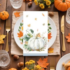 100 Pcs Fall Paper Napkins, 3-Ply Pumpkin Maple Leaves Guest Dinner Hand Towe…