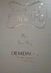NIB~PAIR ~ MR & MRS «BEER MUGS» wedding «from this day Forward» NEW IN BOXES