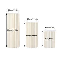 Set of 3 Elegant Bulk Weddings Decoration Table Cylinder Centerpiece Cake Stand