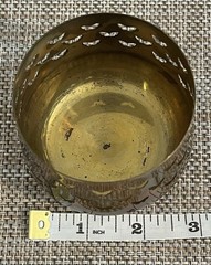 VTG Brass Butterfly Cutout Tealight Votive Candle Holder Cottagecore Fairy