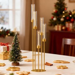 Gold 42in 1 Set Candelabra Centerpiece for Weddings & Events