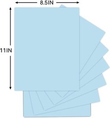 25Sheets Light Blue Cardstock Paper, 8.5 x 11 Card stock for