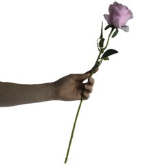 Long Stem Rose Flowers Fake Wedding Centerpiece Bridal Bouquets Arrangement PINK