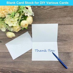 Blank Cards and Envelopes 5×7 inches, 50 Pack White Blank Note Cards Greeting…