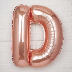 40″ Rose Gold Letter D Mylar Foil Balloon Birthday Party Wedding Decorations