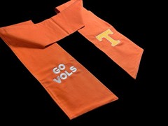University of Tennessee Cotton Wreath Sash (2 Logos) 20k Stitch