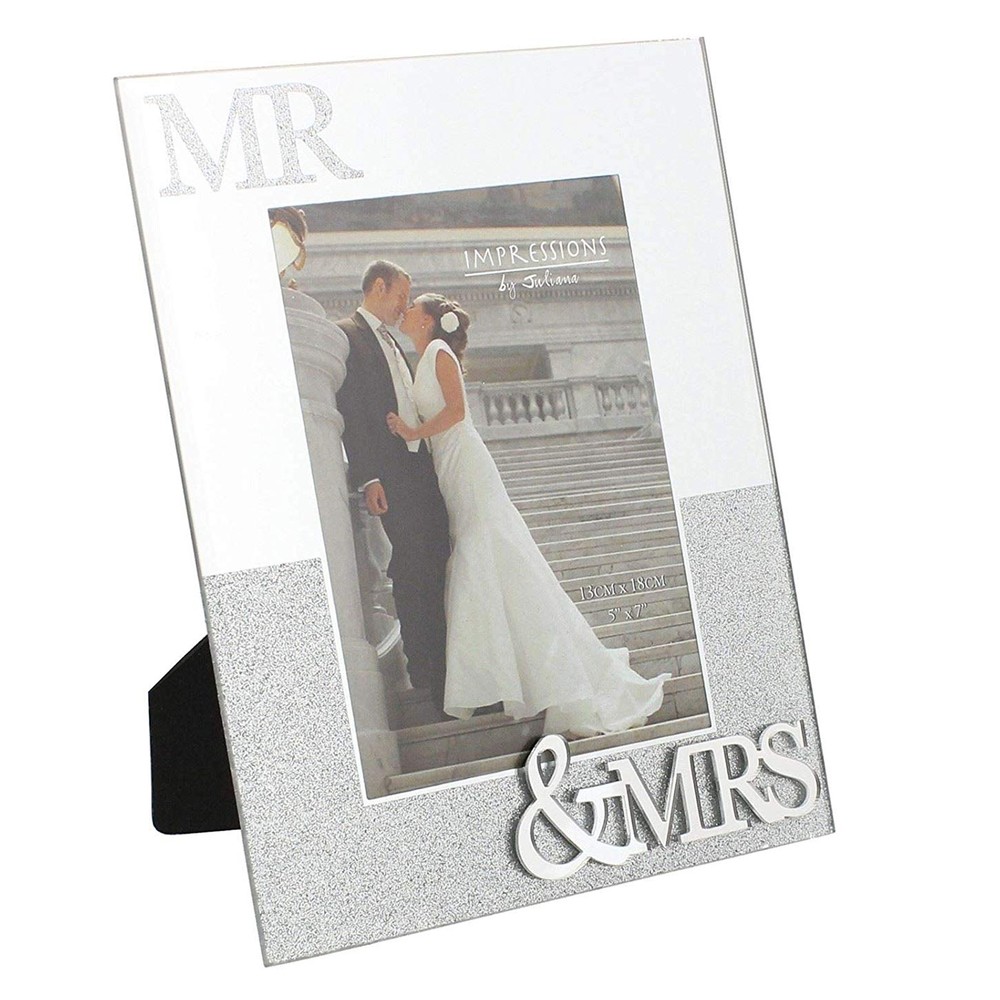 Wedding Day MR & MRS Mirror & Glitter – Choose Size