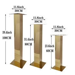 Elevate Your Event: Luxury Stainless Steel Rust-Proof finish Gold or Silver