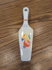 Vintage Decorative Porcelain Cake Server Cutter Holiday Wedding Birthday Etc.