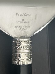 Vera Wang With Love Noir Cake Knife & Server Set Black Enamel/Silverplate