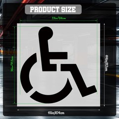 Handicap Parking Stencil, 33″x36″ Reusable Silicone Parking Lot Stencils for …