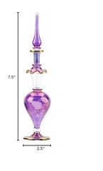 NileCart 9 in. Egyptian Perfume Bottle large size 100 ml. 4.1 Ounces, Violet