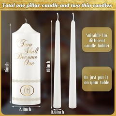 Unity Candles for Wedding Ceremony Set Wedding Unity Taper Candles Catholic R…