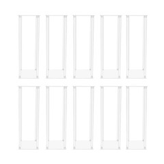 Acrylic Vase Set Wedding Flower Stands 10 Pieces 23.6 Inch Tall Clear Plastic