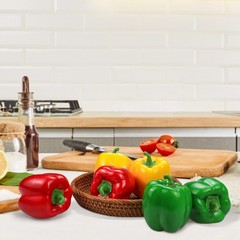 Lorigun Artificial Bell 3.1 inches (d) x 3.5 (h), 6pcs Peppers