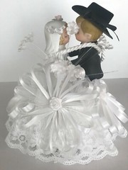 Cowboy Western Lassoed in Love, White Cake Topper