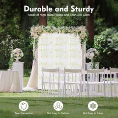 12* Artificial Flower Wall Panel Wedding Backdrop Event Party Flower Wall Panel