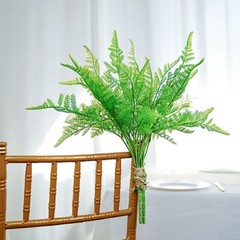 2 Green 19″ ARTIFICIAL Asparagus Fern LEAVES Faux Greenery Stems Party Supplies
