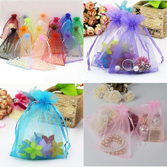 100 Bolsas Organza 4×6 Con Cordon Para Joyeria Regalos Boda Fiesta Multicolor