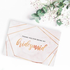 Thank You Bridesmaid box (10, marble)