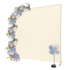 Golden Backdrop Stand, Background Decoration Kit For Wedding/Ceremony/Party