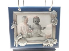 Royal Limited Blue Baby Toddler Picture Frame Album Book Giraffe Holds 4×6 Photo