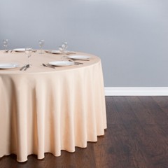 9 ROUND 120″ inch Tablecloth Polyester WEDDING 25 COLOR 5′ Ft table cover USA