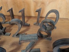 Solid Wood Table Numbers 1-15 Freestanding Party /Wedding Event Table Markers 5″