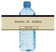 100 Modern Print Wedding Water Bottle Labels Engagement Party Bridal Shower 8″x2
