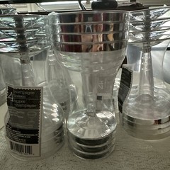 5 oz Clear with Silver Rim Plastic Champagne Flutes Disposable 5 Sets Of 4 (20)