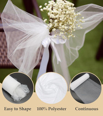 Tulle Fabric Roll, 54″ X 10 Yards (30FT) Tulle for Wedding Christmas Decorations