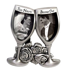 Metal Picture Frame for Wedding Ceremonies, Gift. New in gift box!