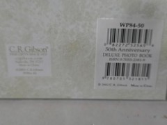 Our 50th Wedding Anniversary Deluxe Photo Book by C.R. Gibson, Brand New