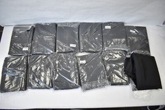 Lot Of 12 Rectangular Table Cloths Black 60″ x 126″ Polyester 10345100