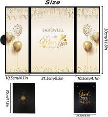 Farewell Guest Book Alternative Black Gold 18 X 12 Inch Farewell Party Decoratio