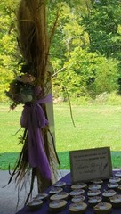 Wedding Flowers Floral for Table Wall Post Handmade Purple Lavender Peony Rose