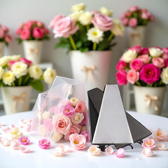100Pcs Clear Plastic Flower Bouquet Sleeves – Crisp Cellophane Gift Wrapping Bag