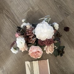 Ling’s Moment MEDIUM FREE-FORM BRIDAL BOUQUET IN DUSTY ROSE & MAUVE