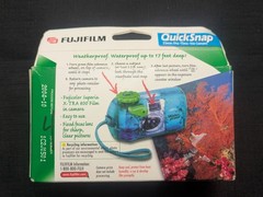 Fujifilm Quicksnap Waterproof Disposable Camera , Y2K Transparent Blue Fast Ship