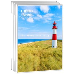 Acrylic Picture Frames 12×16, 12×16 Picture Frame, Set of 4 Clear Acrylic Pho…